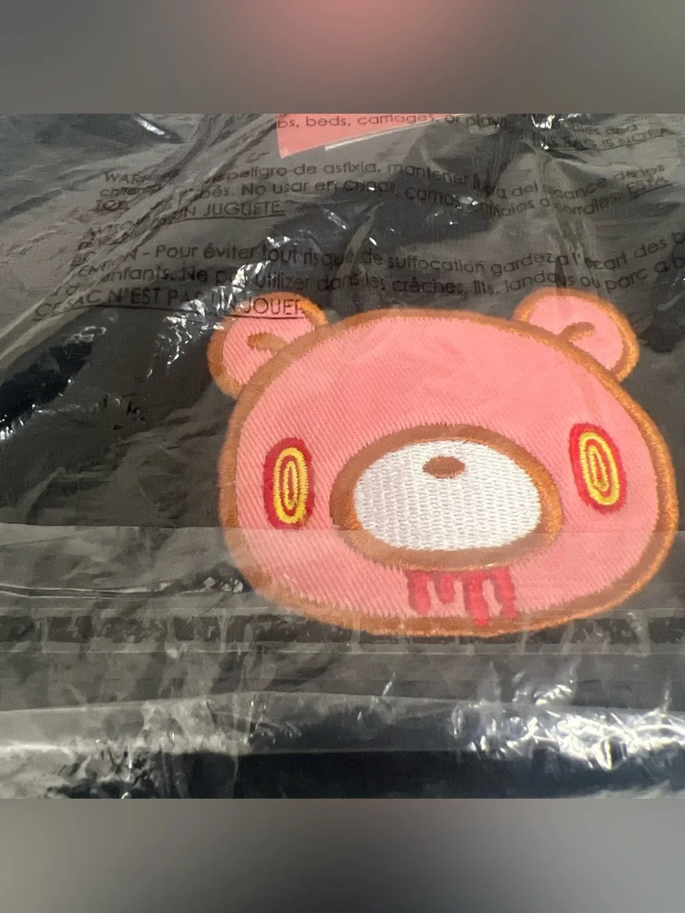 Kids Pink Bear Patch Accessory - Cute Embroidered Applique